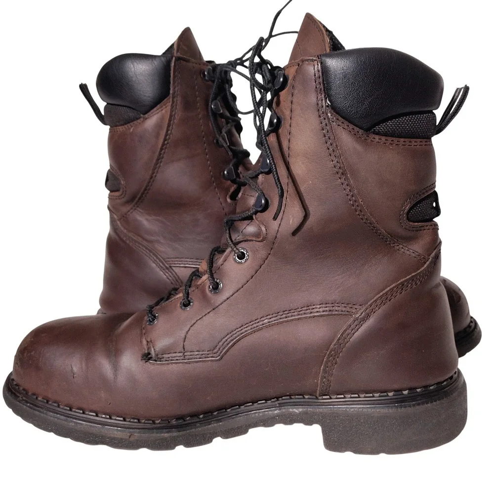 Red Wing 2211 Steel Toe Dyna-Force Waterproof Boots Brown, Sz 10.5 E2 USA Made